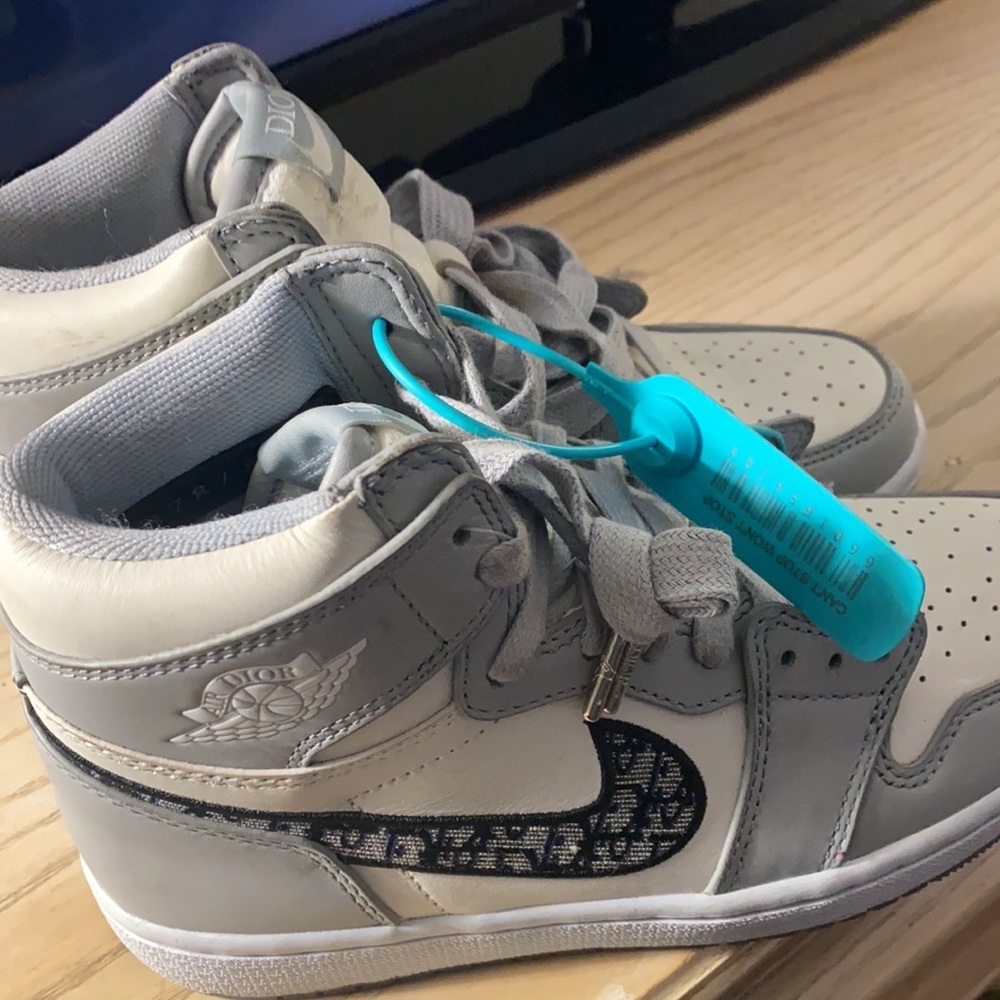 nike air dior jordan 1 collab designer authentic